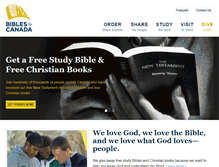 Tablet Screenshot of biblesforcanada.org